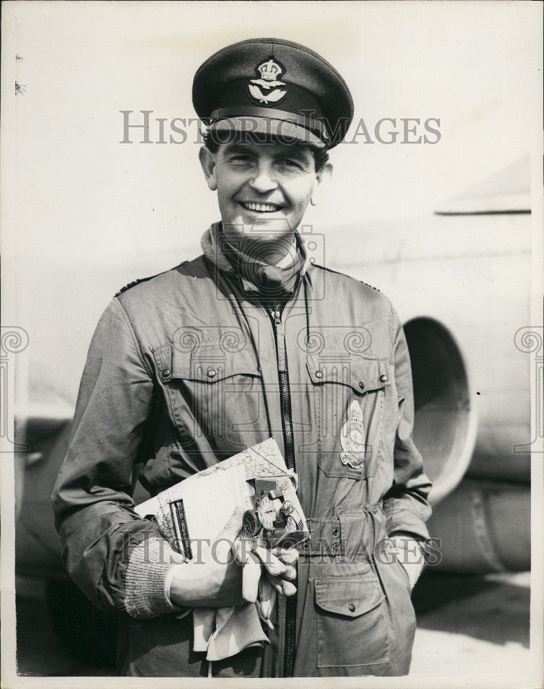 1953 Press Photo Rehearse Their Coronation Day Fly Past Commander Wallace - Historic Images