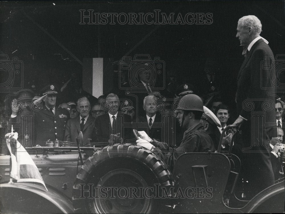 1969 Couve de Murville Riding Jeep, 25th Anniversary of D-Day - Historic Images