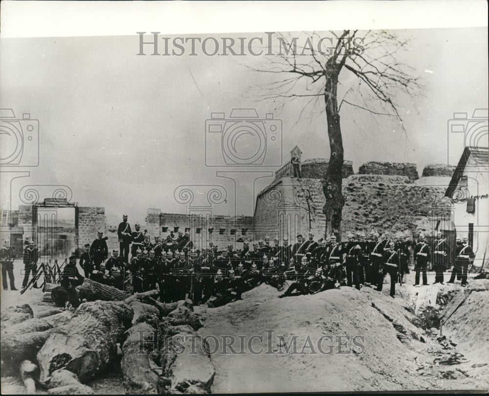 Press Photo Prussian Artillery - Historic Images