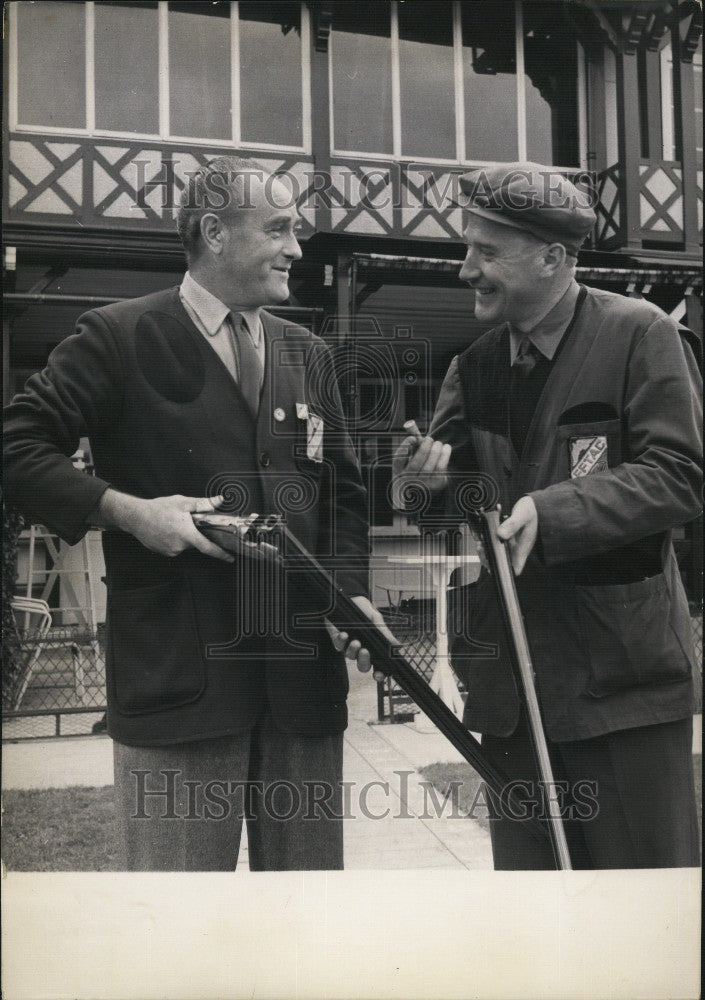 1956 Press Photo Robert Pignard and Michel Prevost at the Melbourne Olympics-Historic Images