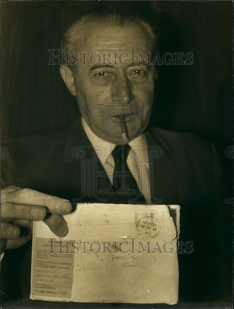 1973, Henri Forestier with a Letter Bomb Sent to the British Embassy - Historic Images