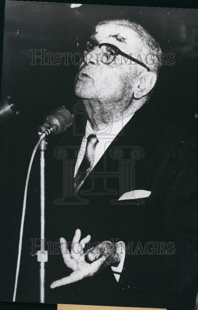 1960 Press Photo Former Turkish President Celal Bayar - Historic Images