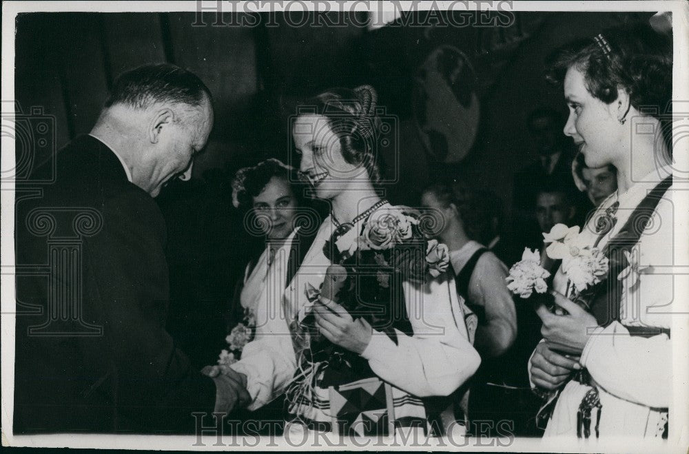 1953 Press Photo Miss Finland : Miss Teija Sopanen a Helsinki University student - Historic Images
