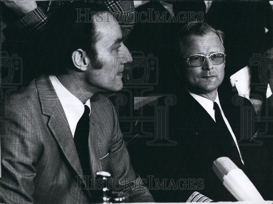 1972 Press Photo Lufthansa crew flown back from Tripoli - Historic Images