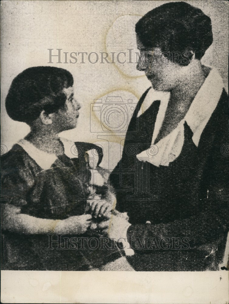 1953 Press Photo  Stalin's second wife Nadia Allilujewa, with their daughter - Historic Images