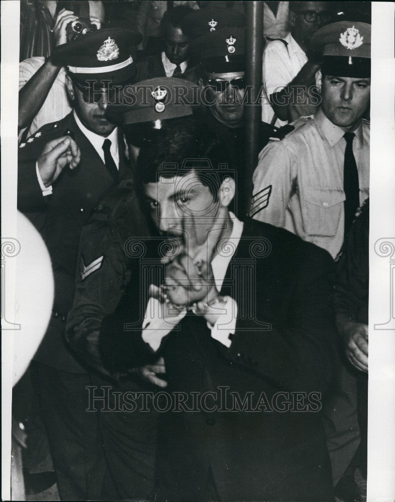 1970 Press Photo Ilia Dekarabetian, Arab Commando, Athens - Historic Images