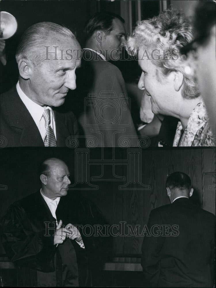 1959 Press Photo Ex-General Manteuffel After Judgement Prison Sentence - Historic Images