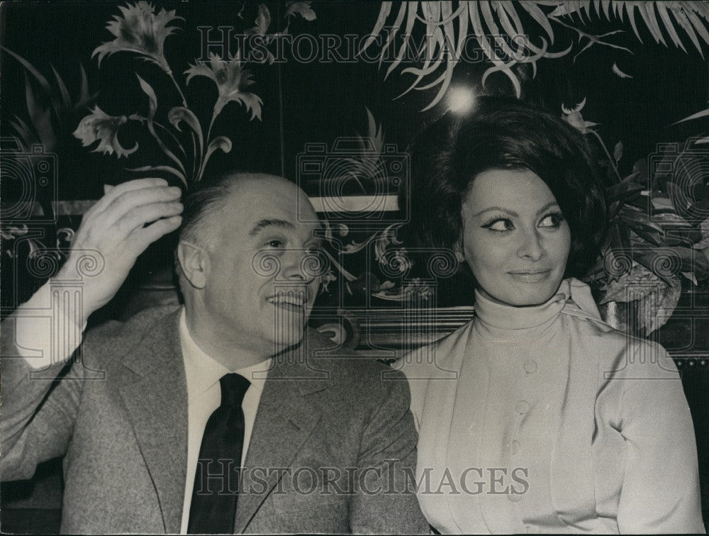 1966 Press Photo Sophia Loren & Carlo Ponti Did not Wed - Historic Images