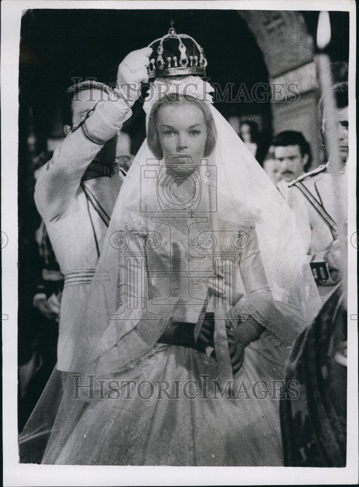 1958 Press Photo Dawn Addams Film Television Actress Getting Married - Historic Images