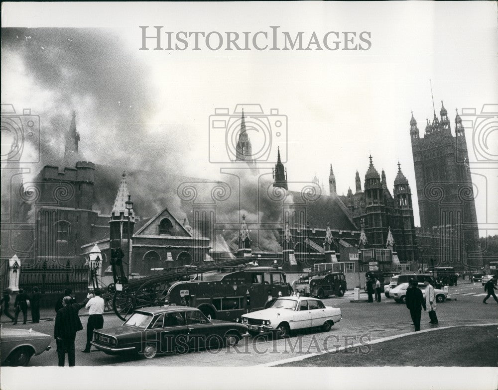 1974 Press Photo Bomb Explodes At House Of Commons - Historic Images