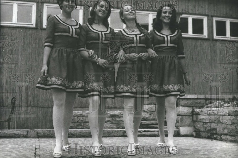 1969 Hostesses in Munich Dress - Historic Images