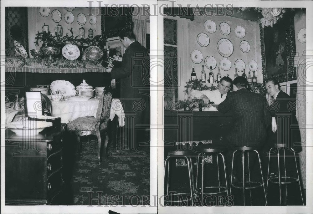 1958, Fritz Weber Antique Shop Becomes Night Bar. Frankfurt. - Historic Images