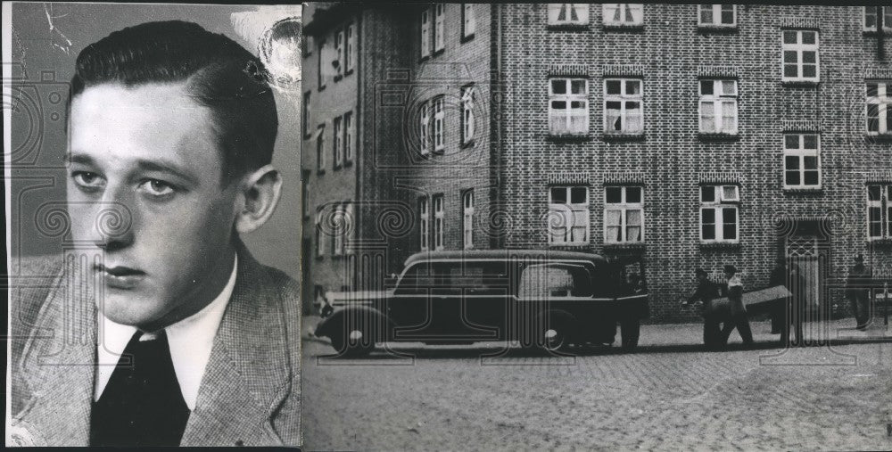 1953 Press Photo Wolfgang Goldner  killed his father - Historic Images