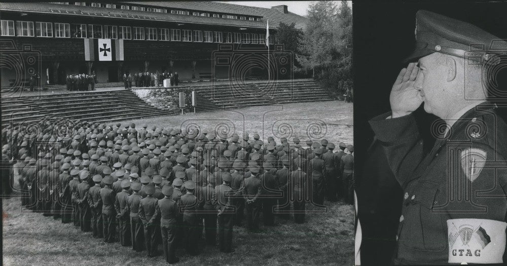 1956 Press Photo German army are trained - KSG17089 - Historic Images