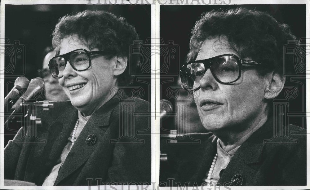 1981 Press Photo UN Ambassador designate ,Dr. Jeane Kirkpatrick - KSG17101 - Historic Images