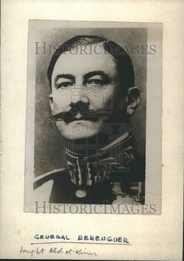 Press Photo General Berenguer - Historic Images