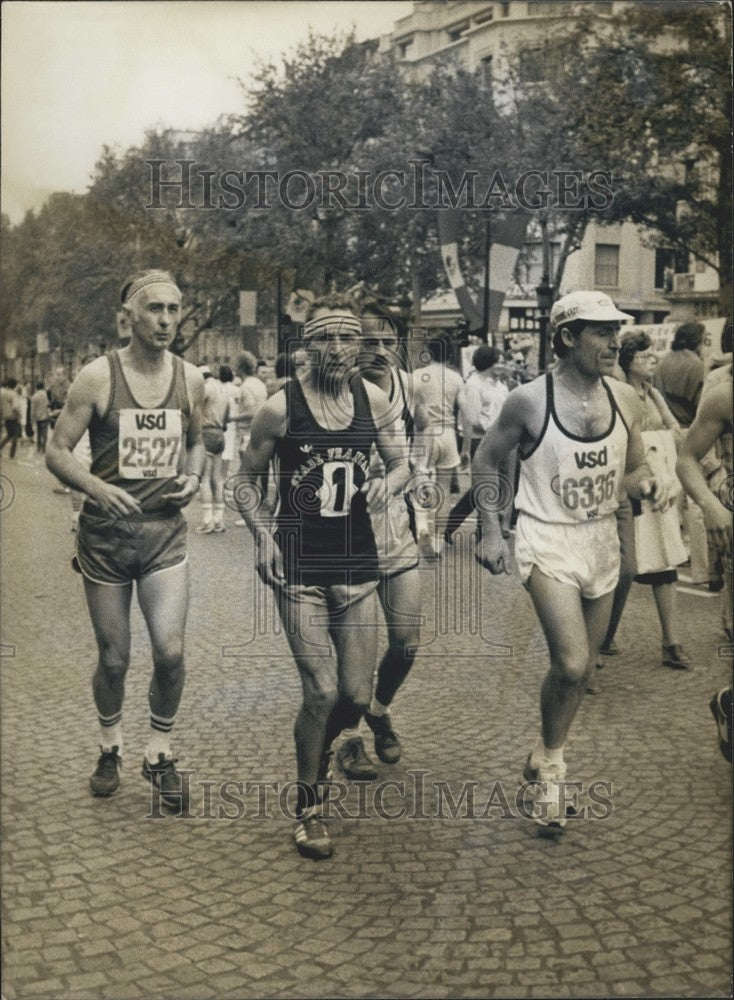 Press Photo; Alain Mimoun Among Participants in Paris Marathon - KSK00121-Historic Images