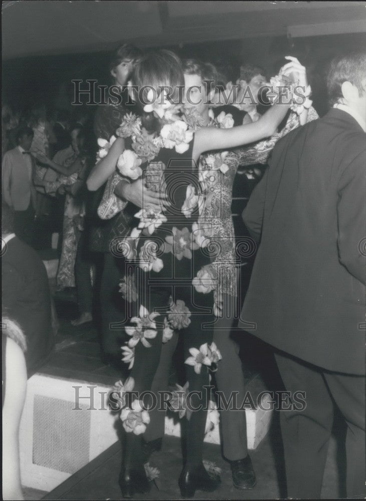 1967, Hippies at Rome Nightclub Party - KSK00259 - Historic Images