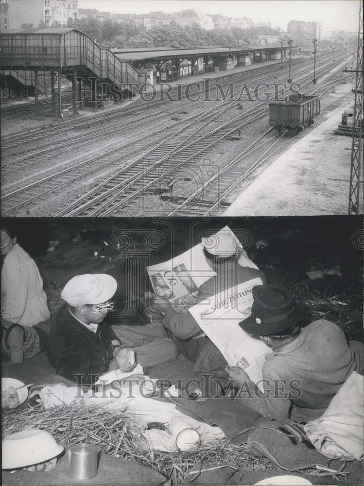 1953, An assembly camp and an abandoned station. - KSK00271 - Historic Images