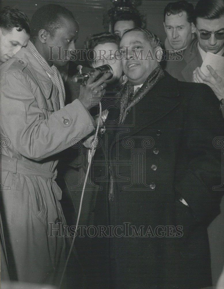 Press Photo, Gaston Monnerville Leaves Elysee Palace - KSK00797-Historic Images