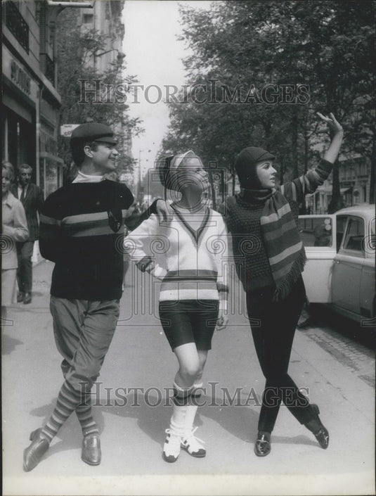 1966 Press Photo, Models in "Sorbonne" Pull Overs - KSK00883-Historic Images