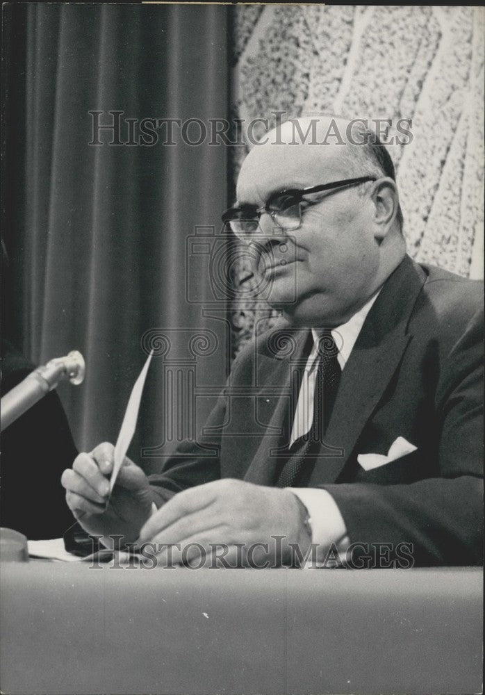 Press Photo Paul-Henri Spaak Press Conference - KSK01287-Historic Images