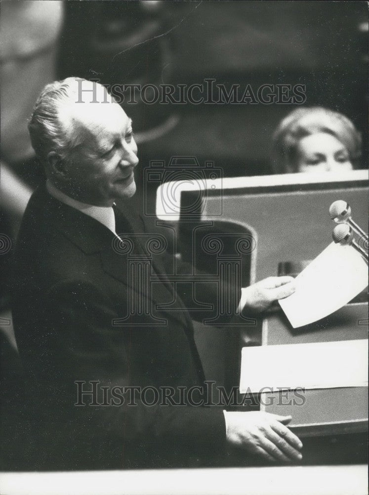 1973, Messmer Political Debate at the National Assembly - KSK01525 - Historic Images