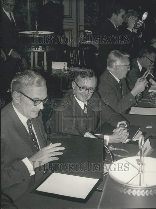 1971 Press Photo German Minister of Finance Karl Schiller - KSK01609-Historic Images
