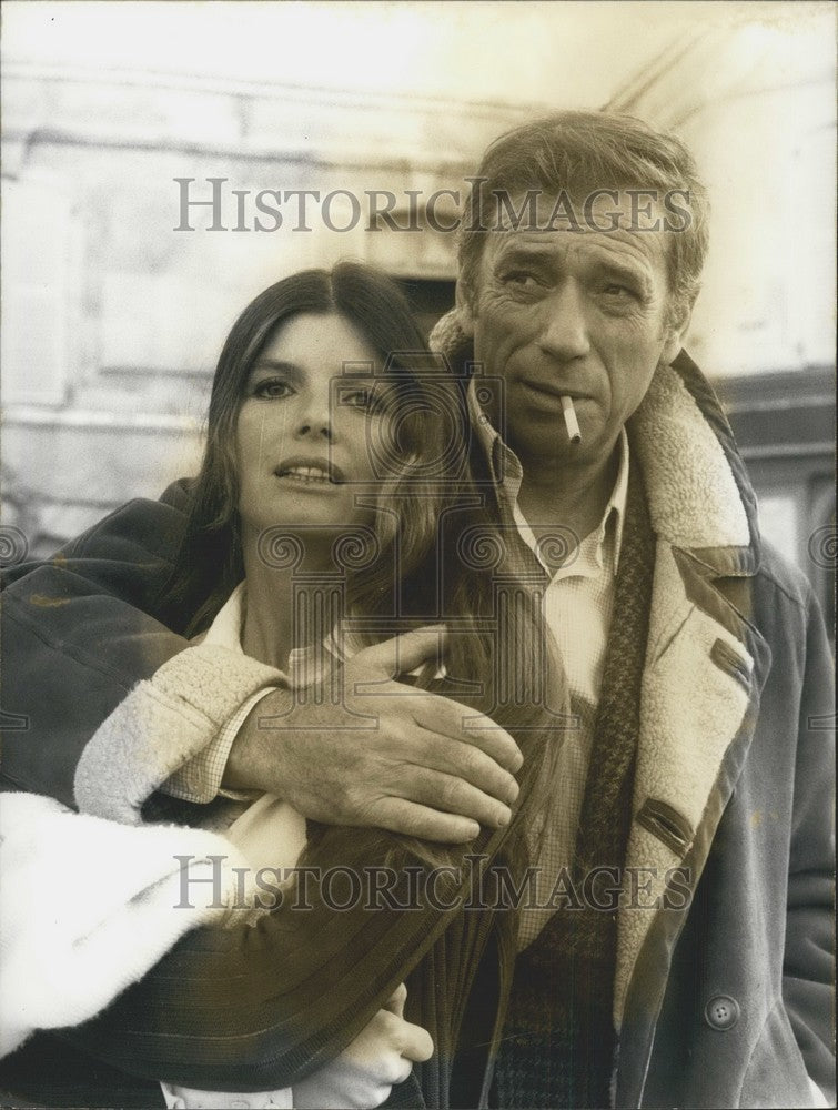 1973 Press Photo Philippe Labro Presents New Film Starring Yves Montand - Historic Images