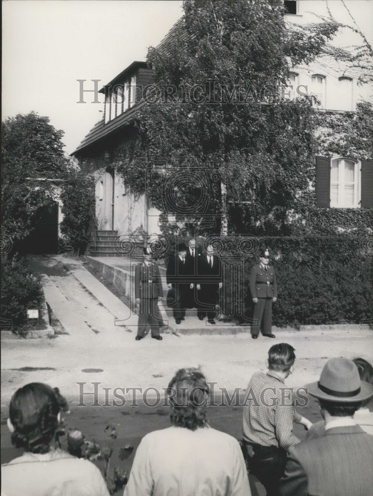 1953, Mayor Dr. Schreiber senators Dr. Conrad and Dr. Klein - Historic Images