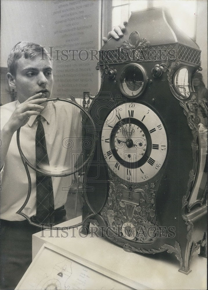 Press Photo Johan Peter Lutgens&#39; made-in-ten-years clock. - KSK02211-Historic Images