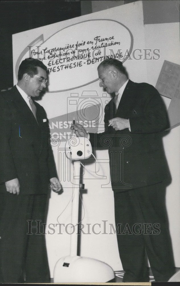 1958 Press Photo Electronic Drill the "Sensitor" - KSK02785 - Historic Images