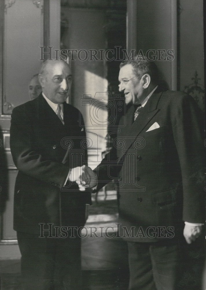 1954 Marshal Papagos and Mr. Laniel - Historic Images