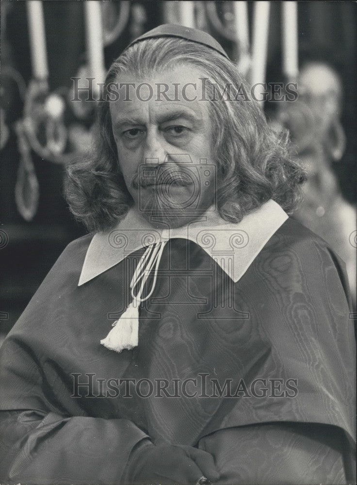 1978 Press Photo Francois Perier Plays Cardinal Mazarin - KSK03315-Historic Images