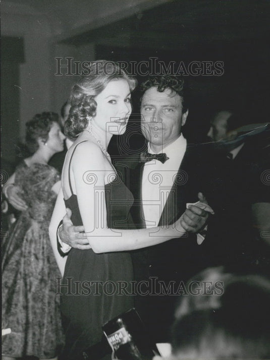 1956, Raf Vallone at Gala in Cortina. - KSK03393 - Historic Images