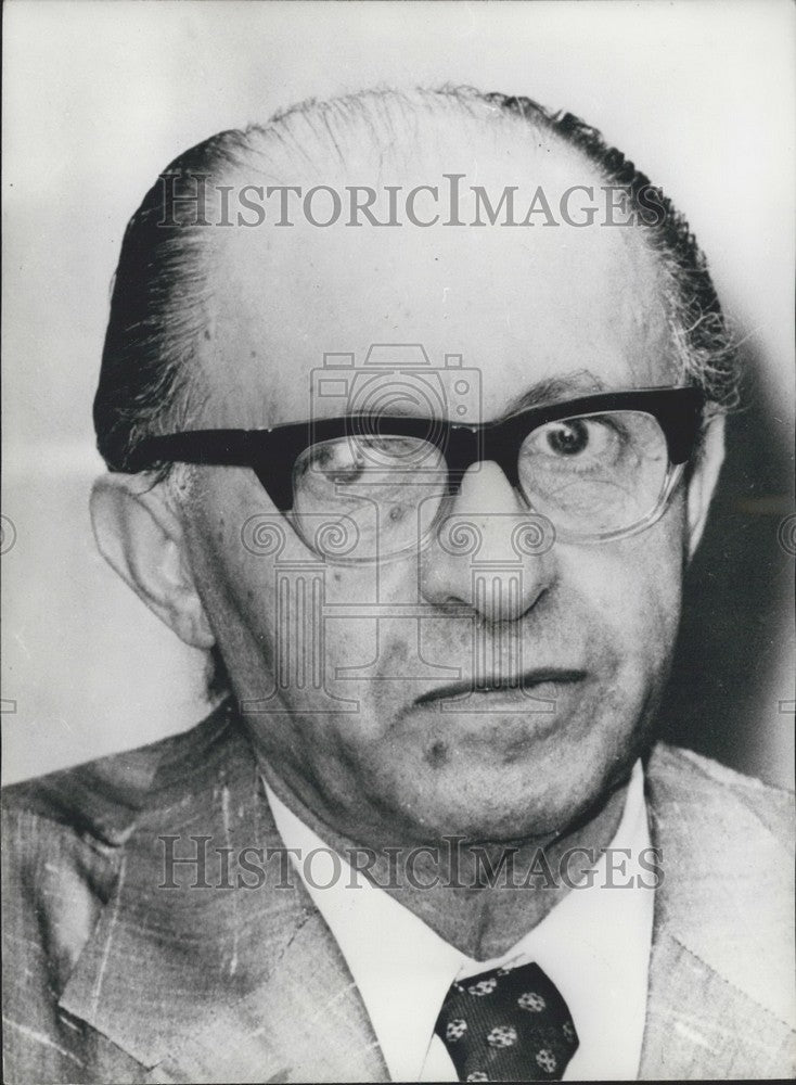 Press Photo Menahen Begin, the Israeli Prime Minister - Historic Images