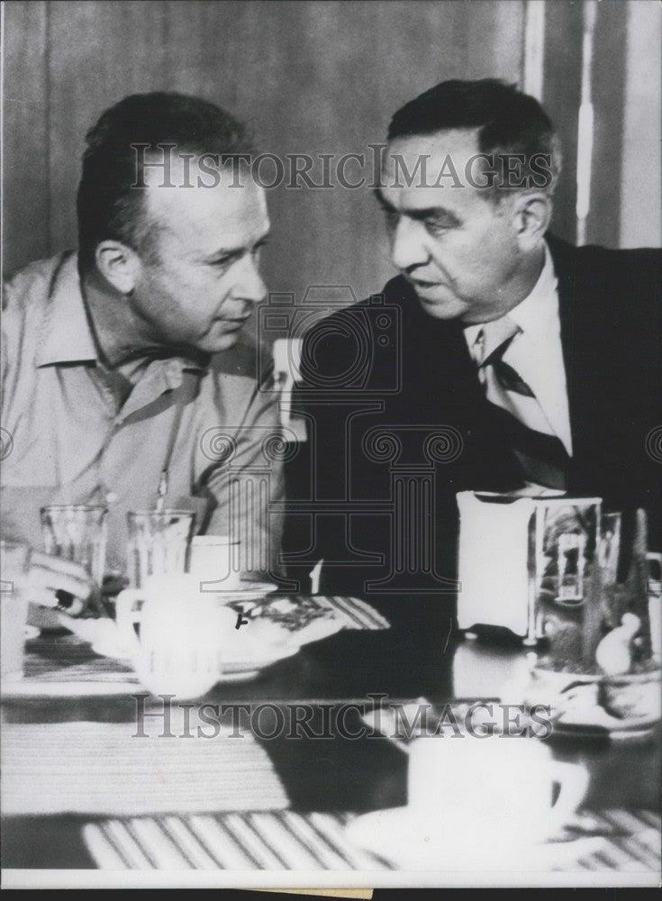 1971 Press Photo Joseph Sisco and Yitzkak Rabin - Historic Images