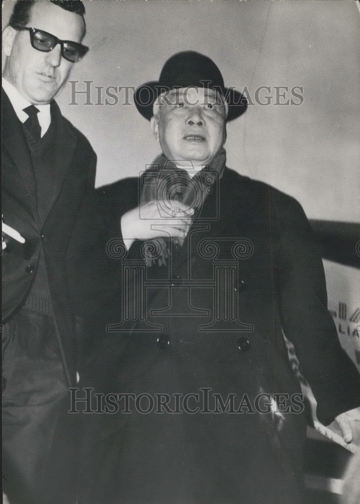1963 Press Photo Diem's Rome Arrival - Historic Images