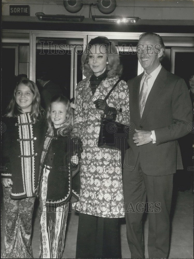 1972 Press Photo Niven Family in Nice - Historic Images