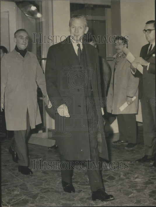 1964, Mr. Couve de Murville's Paris NATO Meeting Arrival - KSK03693 - Historic Images