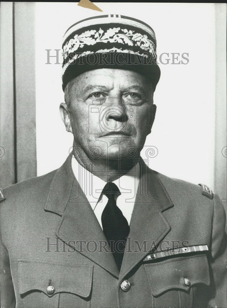 1971 Press Photo General Michel Thenoz Appointed Pompidou&#39;s Chief of Staff - Historic Images