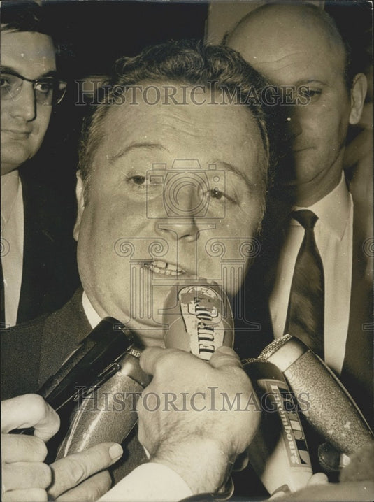 1968 Press Photo French Trade Union Leaders See P.M - KSK03859 - Historic Images