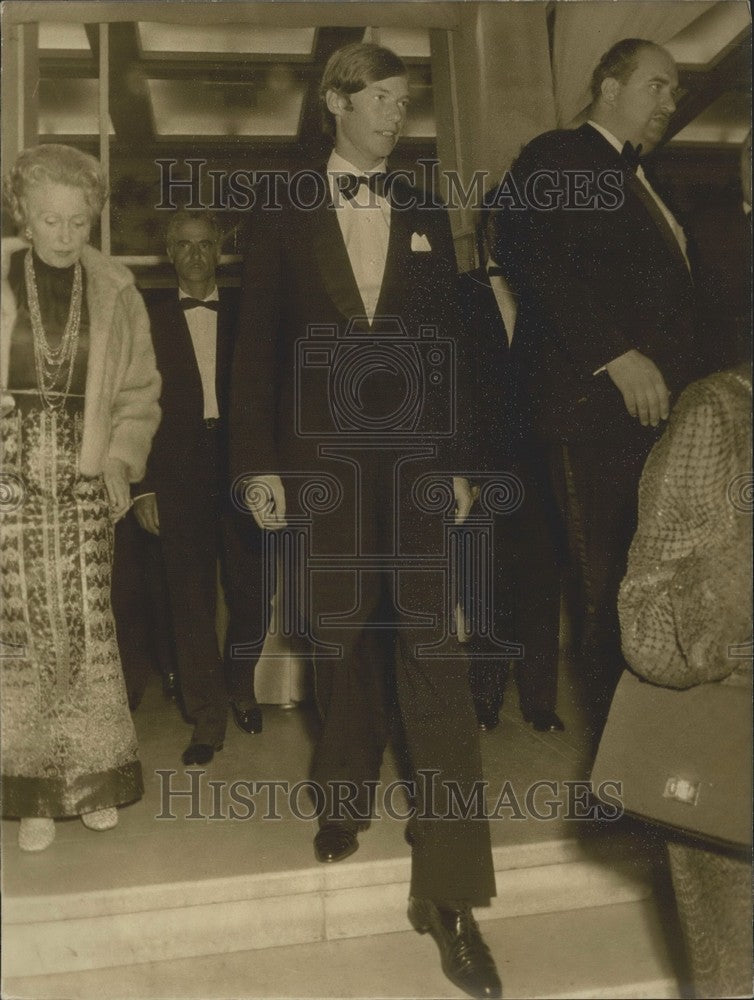 1973 Press Photo Prince Henri of Luxembourg Attends Cannes Film Festival - Historic Images