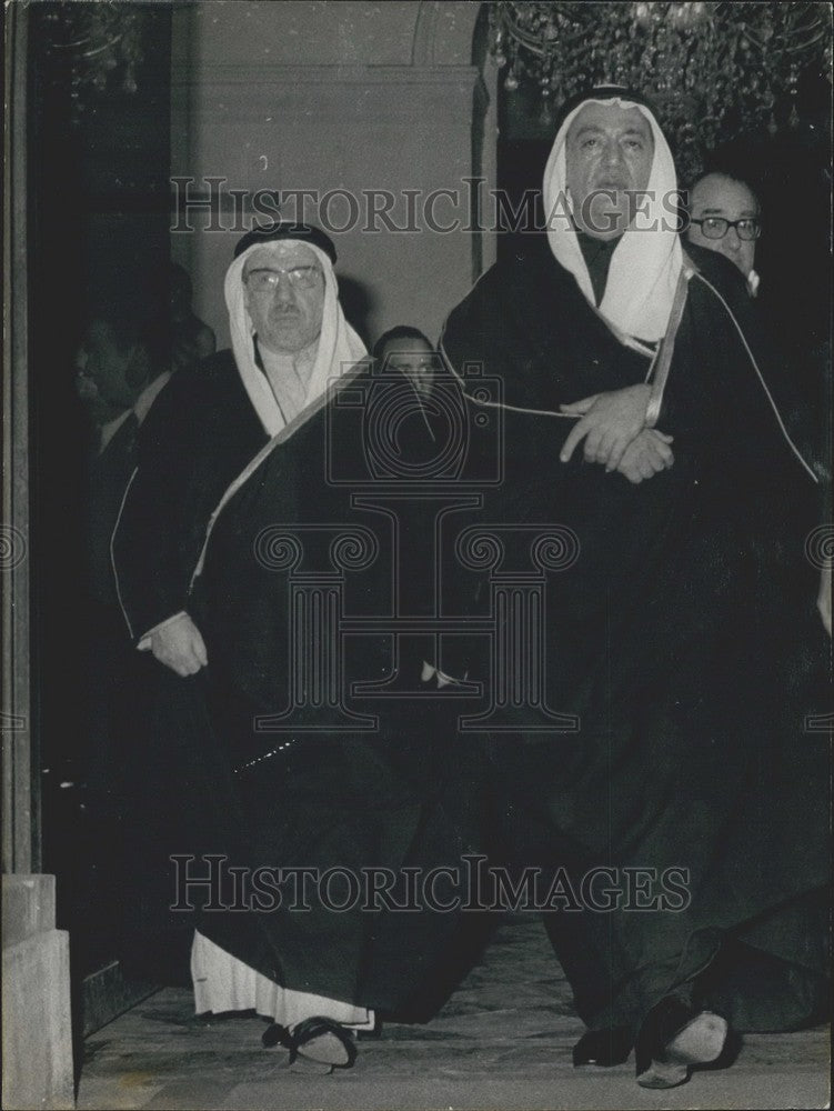 1972 Press Photo Omar Saqqf Exits Elysee Palace - KSK04463 - Historic Images