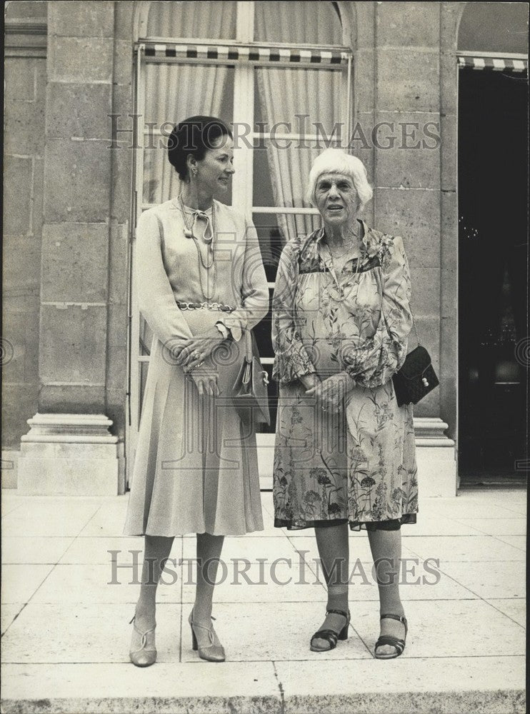 1978 Press Photo Jimmy Carter's Mother at the Elysee Palace - Historic Images