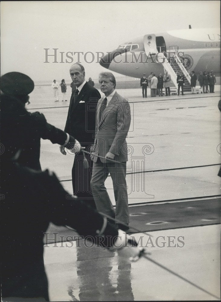 Arrival at Orly Airport.  - Historic Images