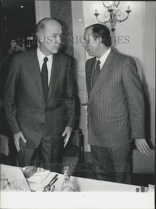 1981 Press Photo Valery Giscard d'Estaing - Historic Images