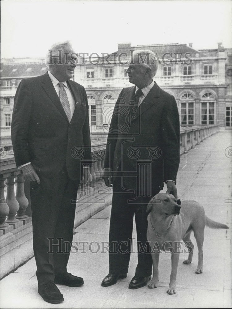 Press Photo Warren Burger and Roger Frey - KSK04951-Historic Images