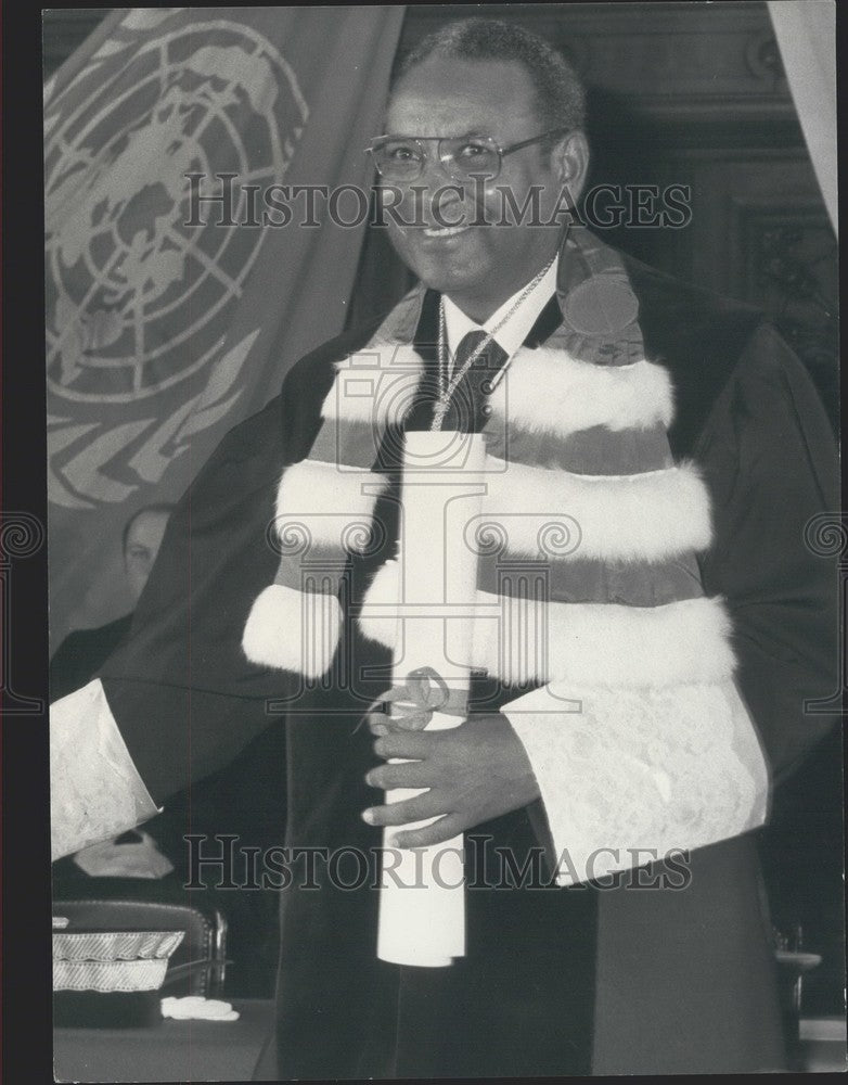 1974 Press Photo Amadou Mahta M&#39;Bow - Historic Images