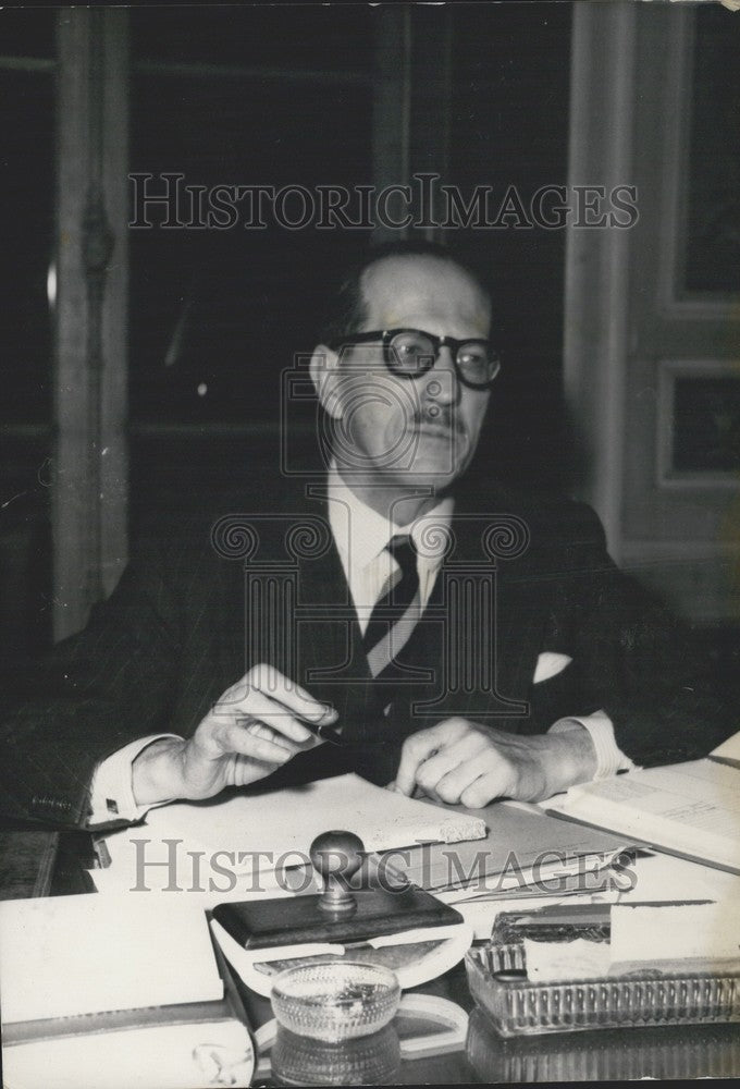 Press Photo Rene Massigli at the Office - KSK05631 - Historic Images